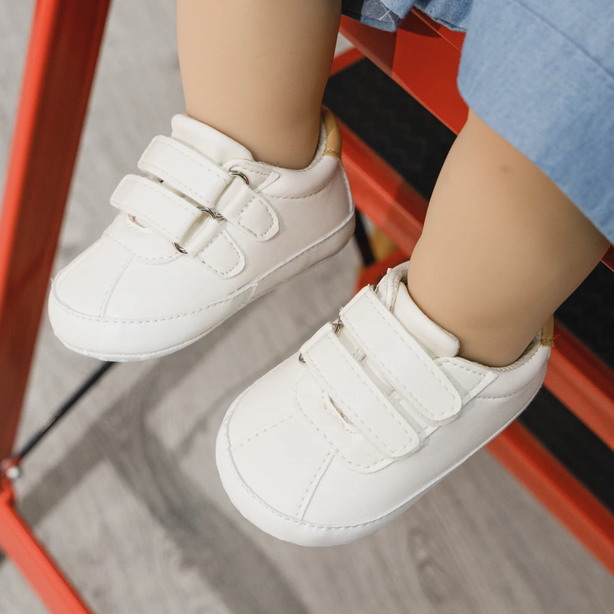 KIDSUN-zapatos de bebé para niño y niña, zapatillas informales con suela de cuero Multicolor, antideslizantes, para primeros pasos