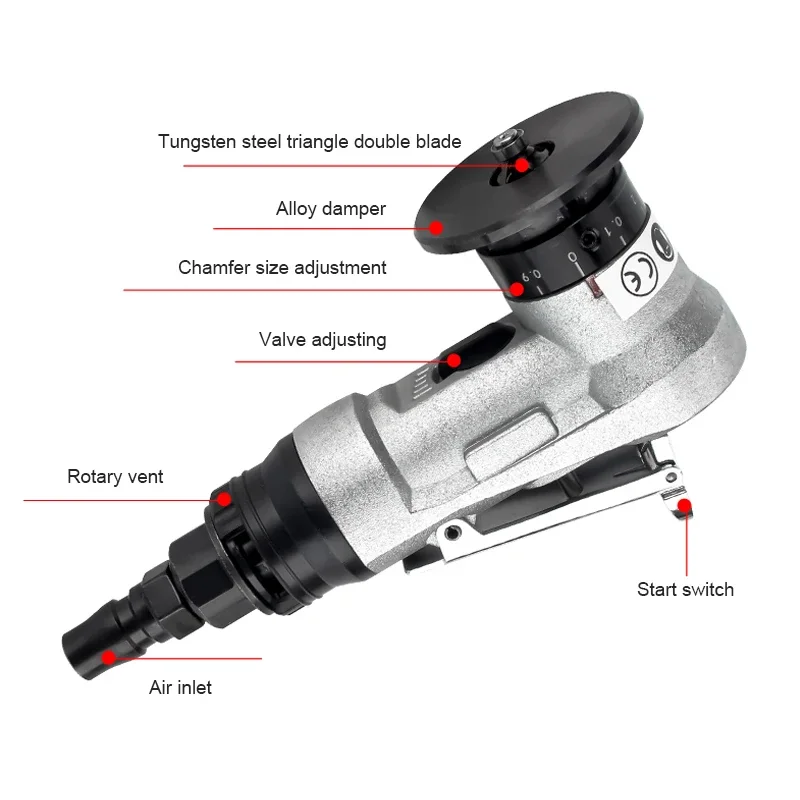 

Reliable And Economical Air Usage 0.3M3/min Mini Pneumatic Chamfering Machine