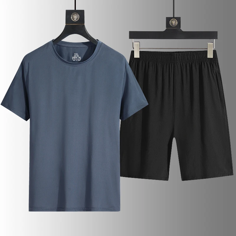 Shirts + Shorts 2024 Sommer neuen Stil Mode Sportswear Herren Casual Sets männliche Mode Shorts und Hemden Männer in voller Größe M-5XL