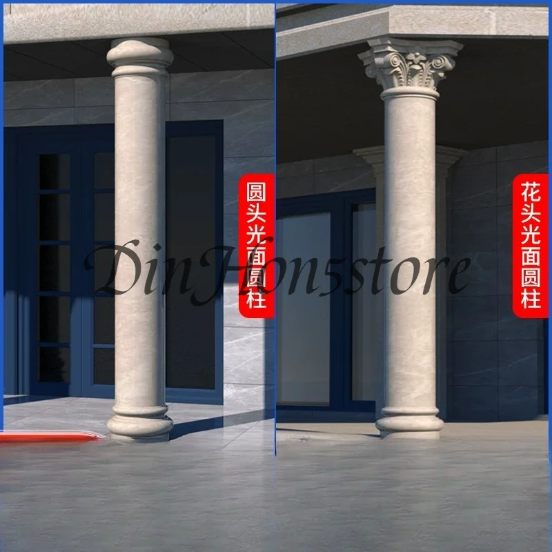 Outdoor Courtyard Roman Column Mold ABS Plastic Concrete Cylinder Mold for Gardening Roof Support Forming Building Formwork