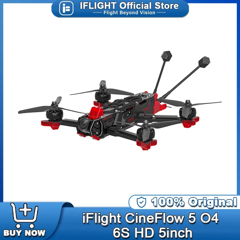 iFlight CineFlow 5 O4 6S HD مع O4 Air VTX 5 بوصة Traverserfor Freestyle FPV Cinematic Quadcopter