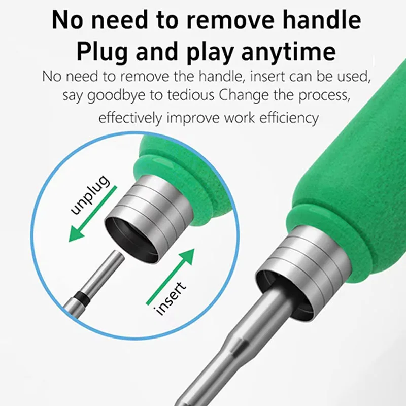 Soldering Iron Tips C210-020H/002H/018H Head Copper Integrated Heating Core for CellPhone Computer Motherboard Welding Iron Tips