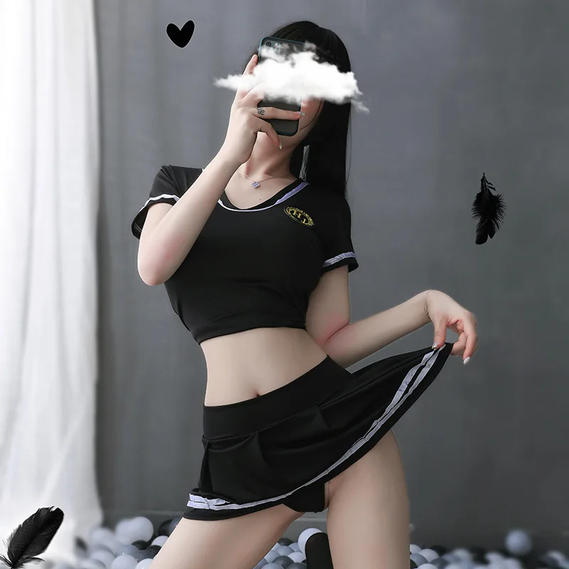 Lencería sexy Versuchung Anzug Tarnung sexy Uniform Cosplay Fußball Baby Bühne Outfit sexy Unterwäsche