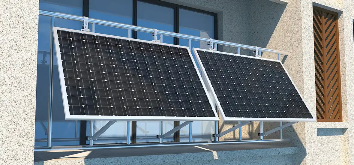 2026 Popular Adjustable Solar Balcony Bracket Kit of Balcony Solar System for Home Easy to Installpromote sales