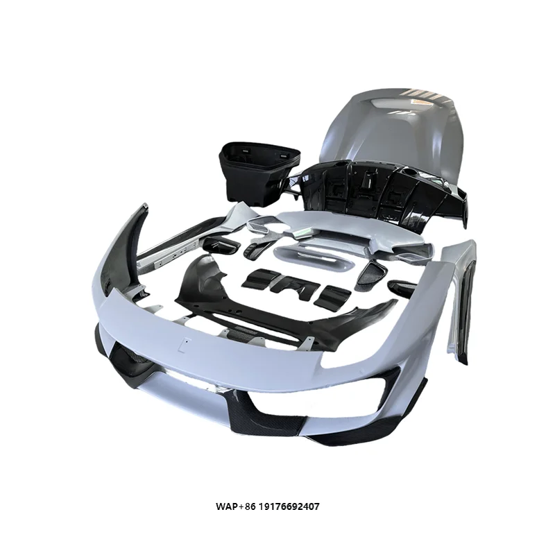 Pista Style Full Dry Carbon Fiber Body Kit 488 GTB 2015-2018