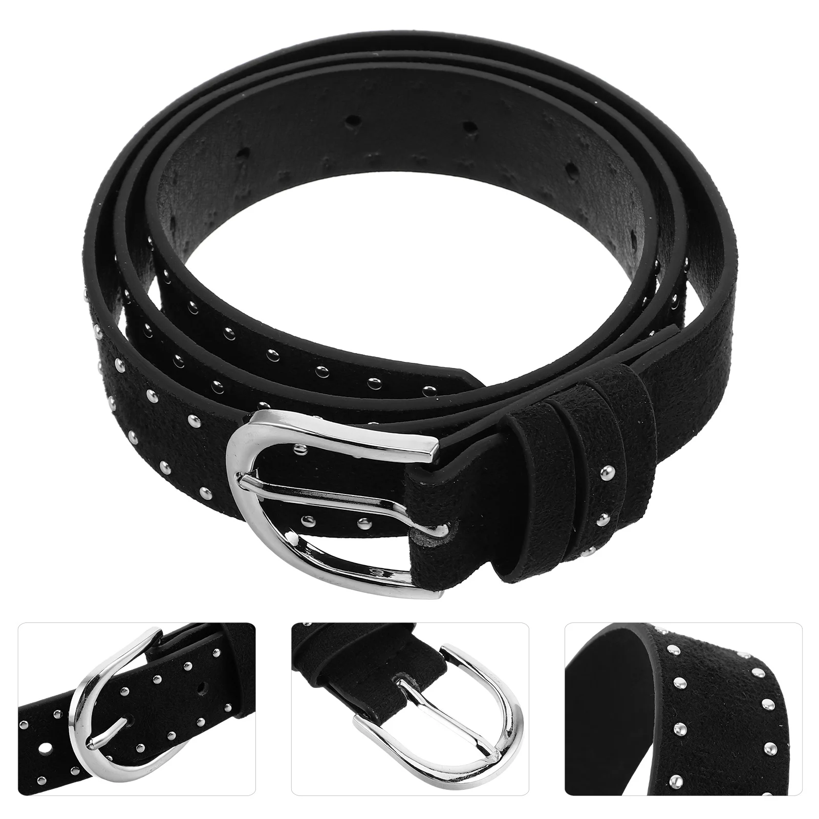 

Belts Women Women Waist Chain Adjustable Studded Buckle Chain Belt Western Belt For Jeans Dress Waist Accessory