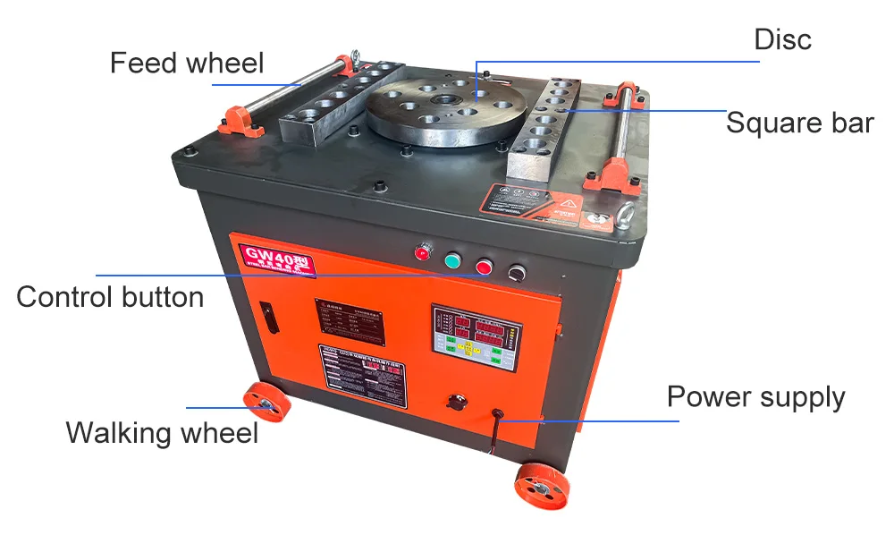 GW40 CNC 3kw موتور حديد التسليح/الفولاذ المقاوم للصدأ/آلة ثني الصلب الكربوني 6-28 مللي متر جديد PLC الانحناء متاح للبيع الصين