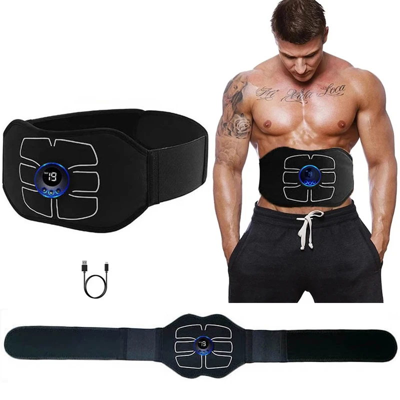 

Electric Muscle Stimulator Abdominal Toning Belts Muscle Toner ABS Stimulator Fitness Body Slimming Massager