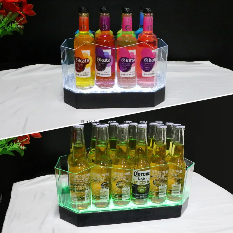 

Bar luminous ice bucket led beer basket PC drop KTV beer bucket Internet celebrity high value commercial cocktail bucket