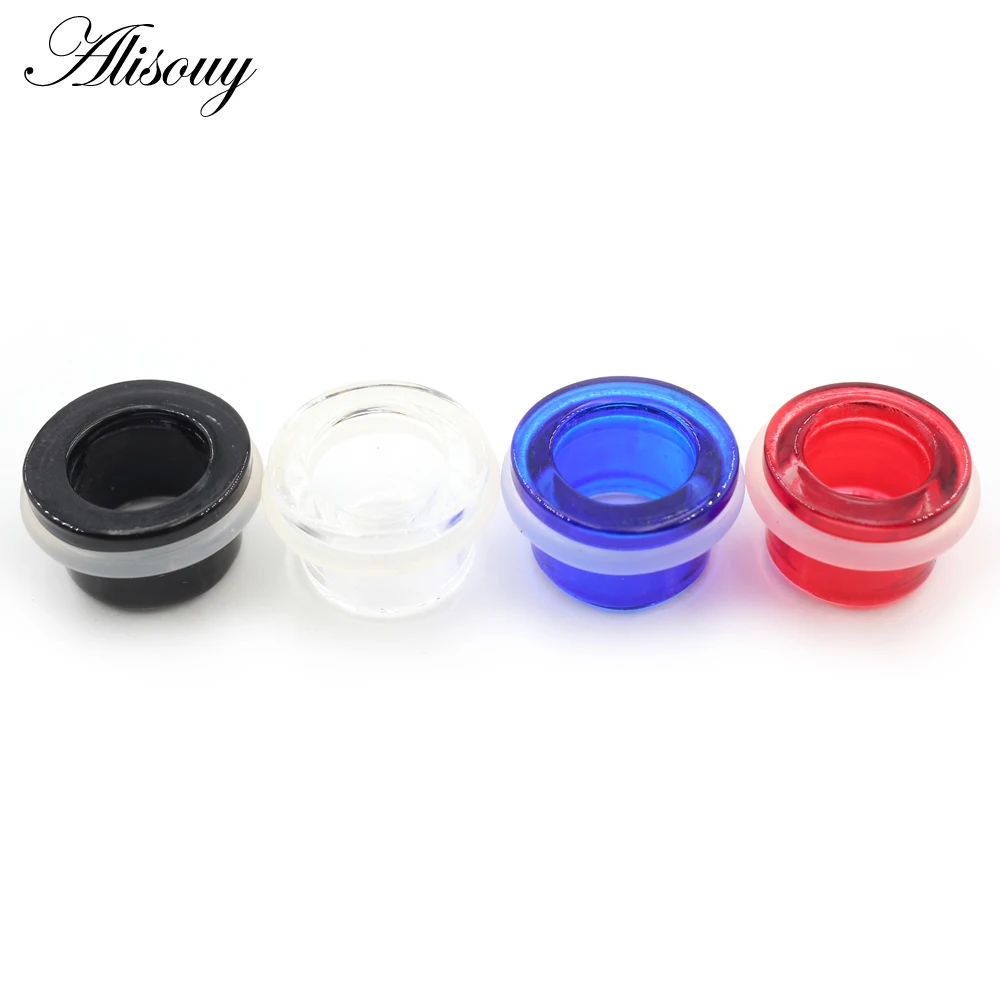 Alisouy 2 قطعة الاكريليك الشفاف الجوف الأذن الأنفاق المقابس المتوسع تفتق نقالة اللحم مقاييس متوهج ثقب مجوهرات للجسم