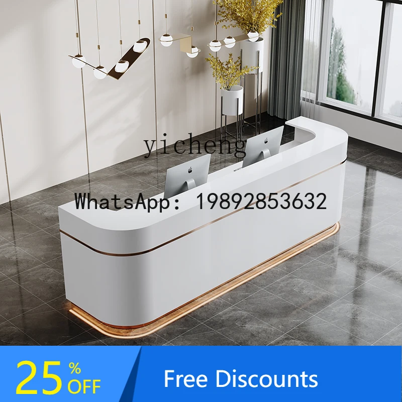 Reception Clothing Store checkout page Hotel Service Desk Curved Beauty Salon Bar