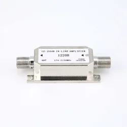 950-2150MHZ AP20 Satellite 20dB In-line Amplifier Signal Booster for Antenna Cable Run Channel Strength Works With All Satellite