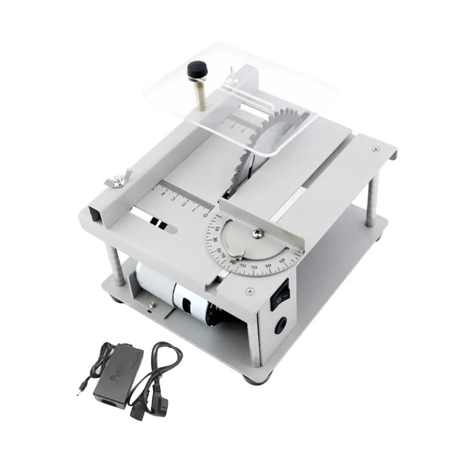Compact Electric Table Saw for Wood Acrylic Cutting Mini Desktop Saw DIY Model Making Tool