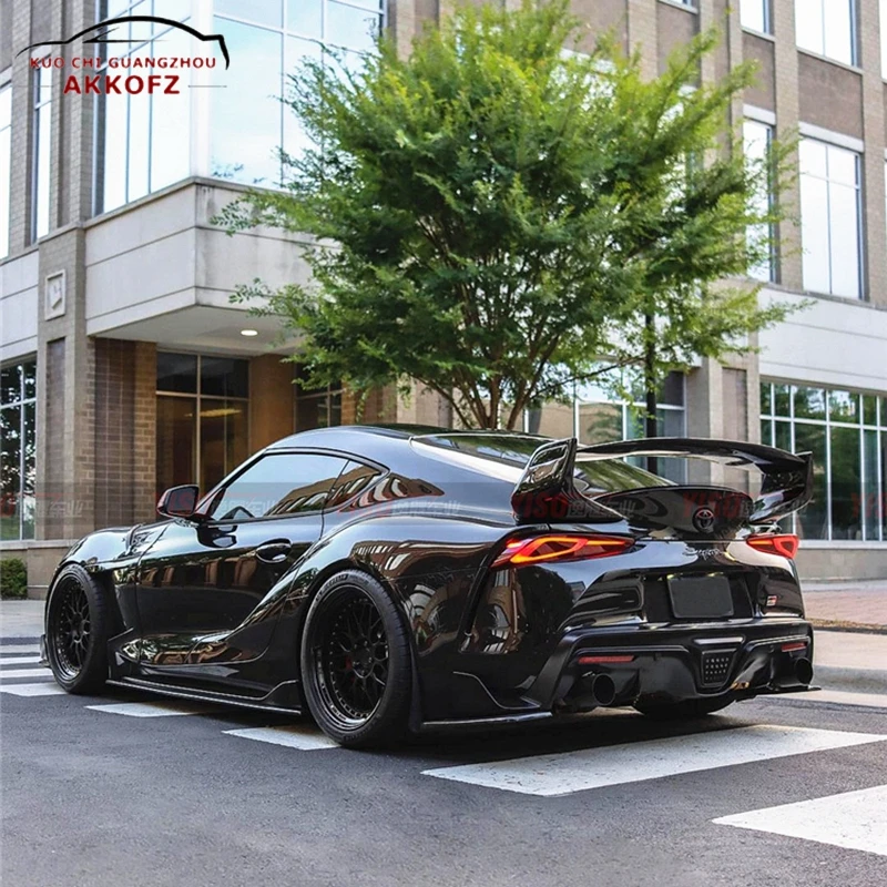 

Rear Trunk Spoiler For Toyota Supra A90 2019 2020 2021 Carbon Fiber Material Glossy Carbon Lip Spoiler Wing