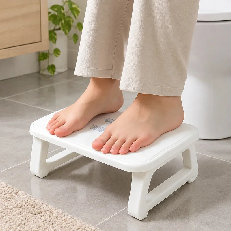 Adjustable Under-Desk Foot Support with Massage Rollers for Enhanced Home and Office Comfort
