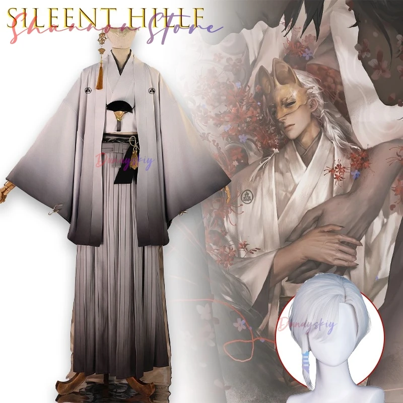 

SileEnt HillF Fox Mask Male Cosplay 코스프레 의상 Full Set Anime Game Character Roleplay Outfit 코스프레 의상 Hanfu Cosplay Unisex Full Set