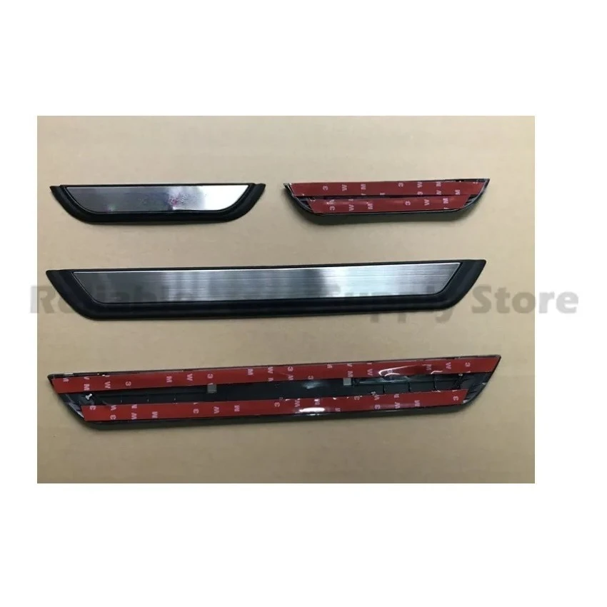 

Для Mazda CX 3 2017-2021 Защитная накладка на порог, элегантная накладка, приветственная световая панель, прочная отделка из нержавеющей стали, интерьер премиум-класса