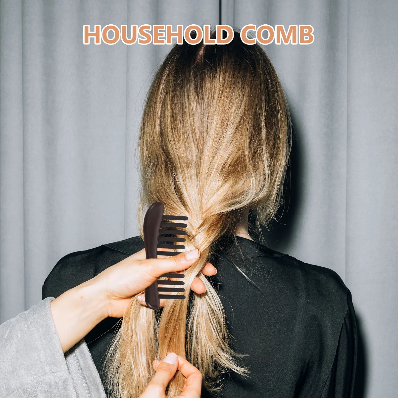 

1 комплект, деревянная расческа для волос из сандалового дерева, распутыватель с широкими зубьями, массажер для кожи головы, расслабляющая расческа из натурального дерева для густых волос