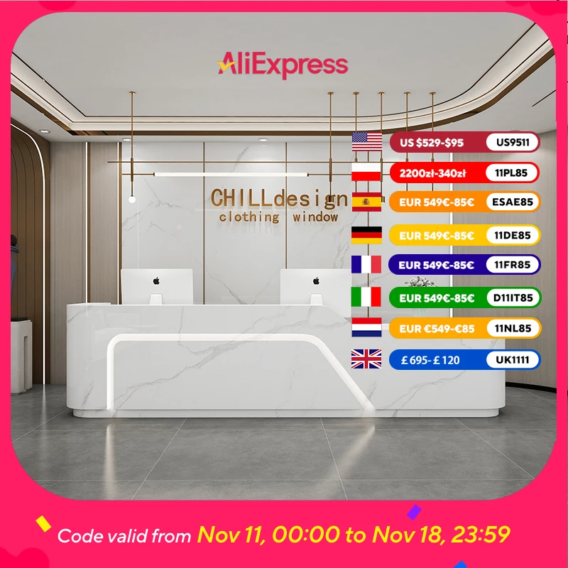 

Hotels Beauty Reception Desks Display Aesthetics Business Salon Reception Desks Commercial Design Mostrador Recepcion Furniture