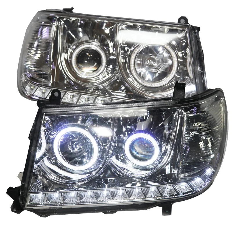 

Land Cruiser LC100 4700 FJ100 2006-2007 Year LED Headlight Front Lamp Silver Housing for Toyota