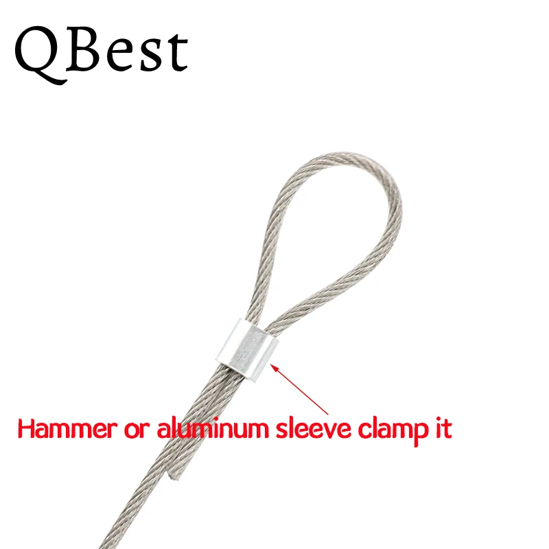 M 0,8 M 1,2 M 1,5 M2 M3-M10 Aluminium Einzigen gehäuse draht seil ferrule kabel krawatten Aluminium Crimpen Hülse Oval clip Draht Seil Klemme