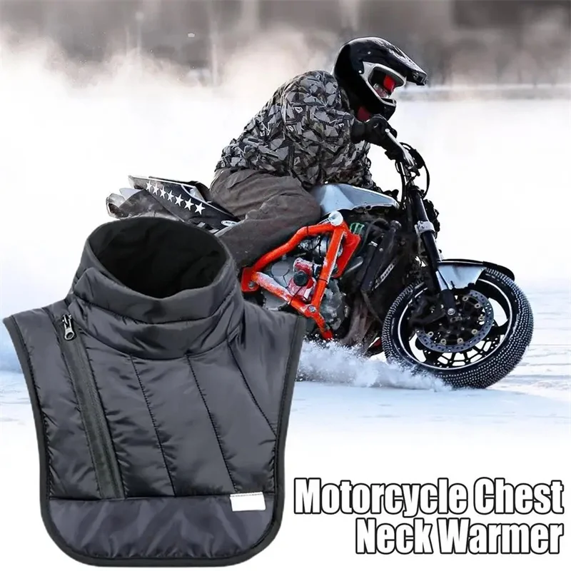 Motorcycle Winter Clothes Heated Waistcoat Protective Scarf Windproof Ski Motorbike Neck Cloak Waistcoat Cycling Clothe Washable