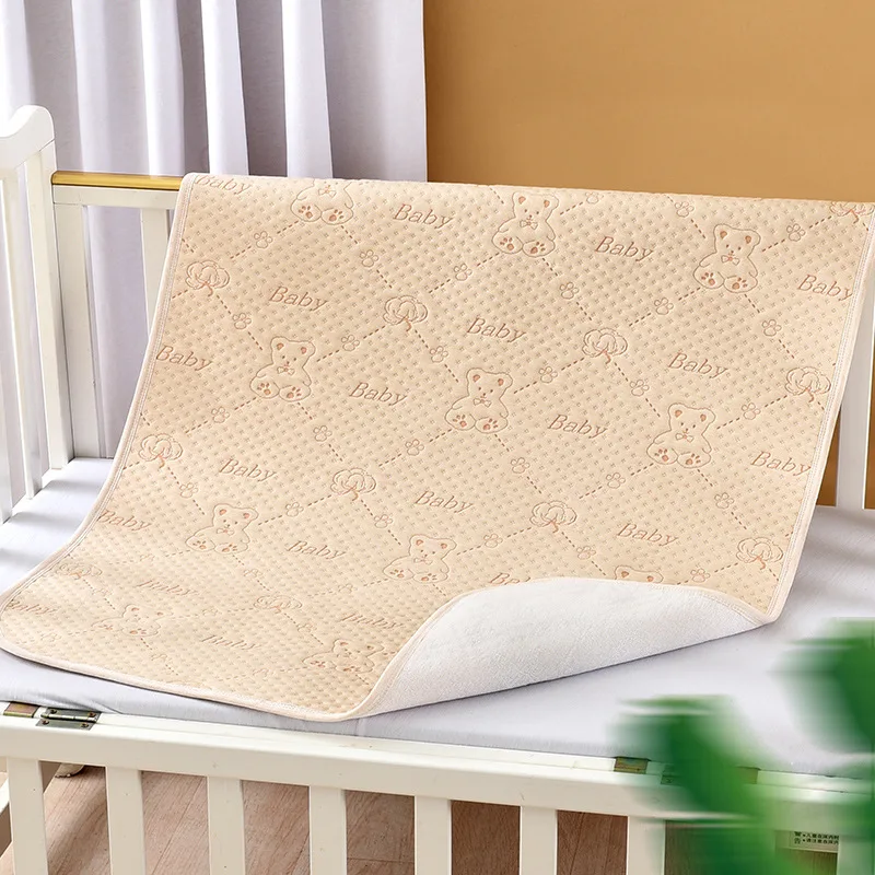 2pc Cotton Baby Changing Mat Waterproof Urine Pad Washable Toddler Diaper Pad Cover Newborn Bedding Maternity Care Pad