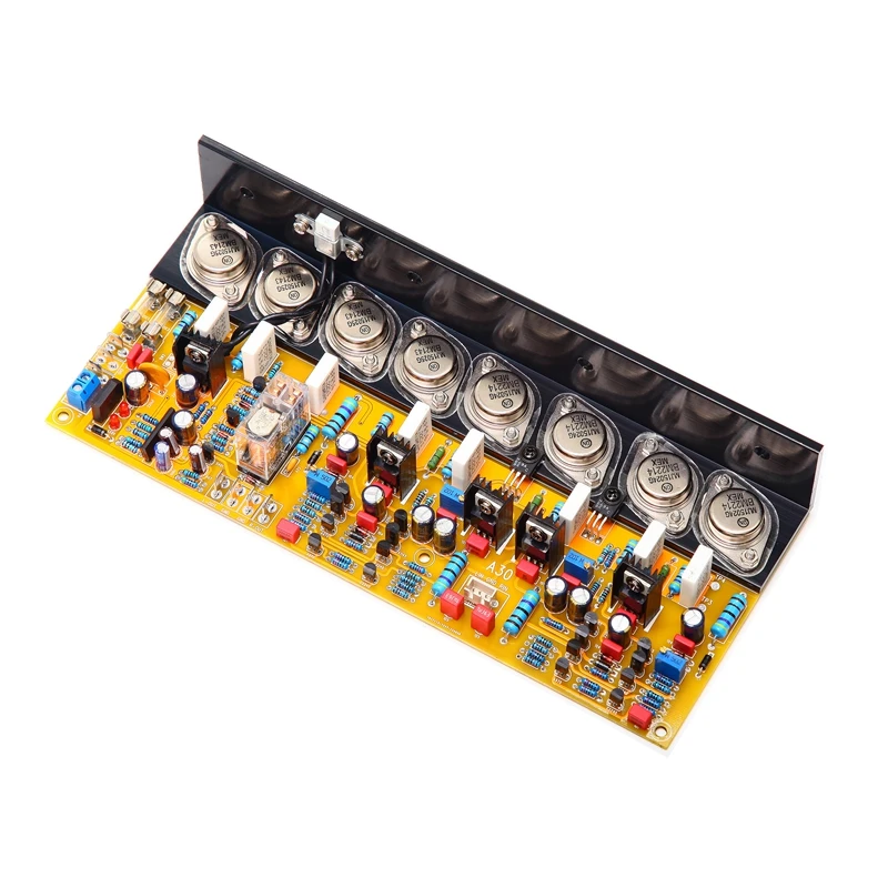 Vàng Seal Trên MJ15024 MJ15025 Ống 200W * 2 2.0 Kênh Stereo Lớp AB HiFi Sốt Âm Thanh Ban với Bảo Vệ Loa