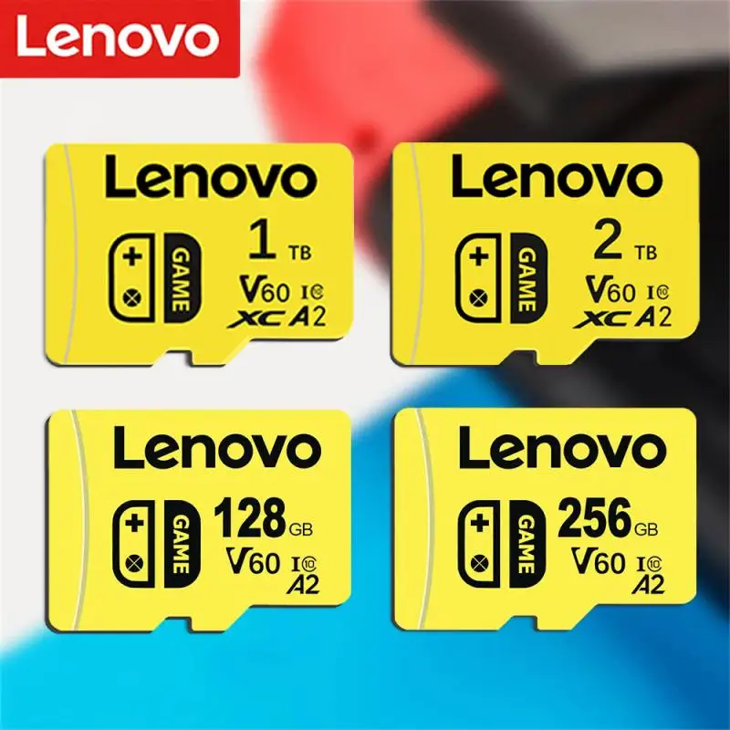 Lenovo การ์ดหน่วยความจำ2TB C10 1TB 512GB SD Card Class10 sd/tf Flash Card 128/256/512GB Micro TF การ์ด SD สำหรับ Nintendo switch/ โทรศัพท์