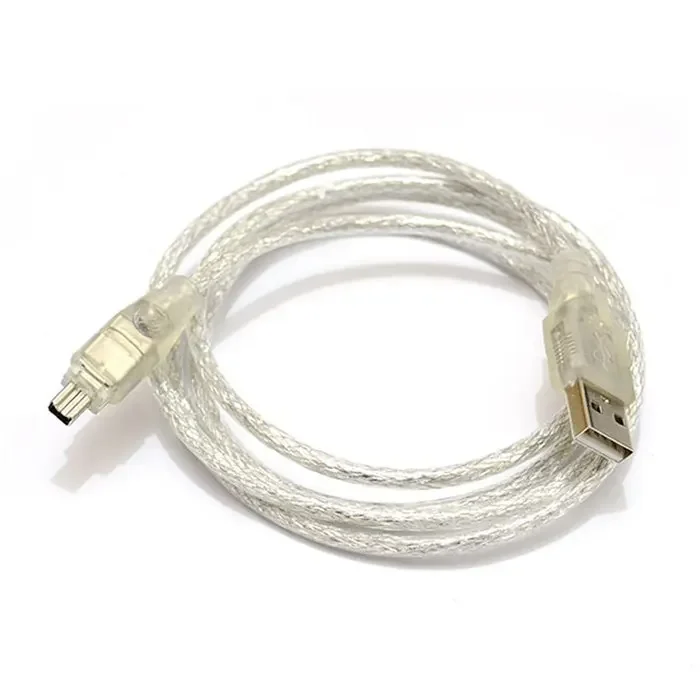USB Male to Firewire IEEE 1394 4 Pin Male iLink Adapter Cord firewire 1394 Cable for SONY DCR-TRV75E DV camera cable 100cm