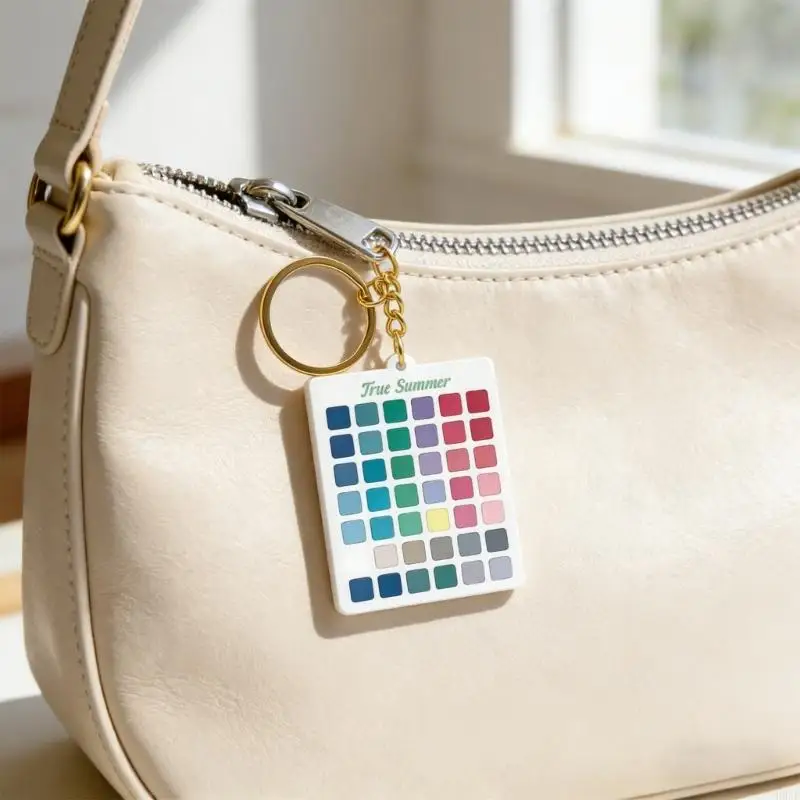 Seasonal Color Analysis Keychain With Seasonal Palette For Fashion Stylists And Beauty Enthusiasts H9EE