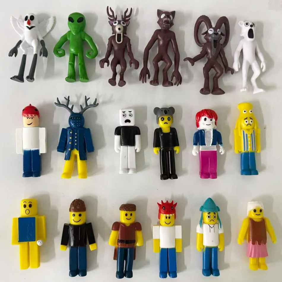 

99 Nights in The Forest Deer Owl Goat Monster DIY Decor ornaments Set Model Assembled Building Blocks Children Toys Plastic Doll