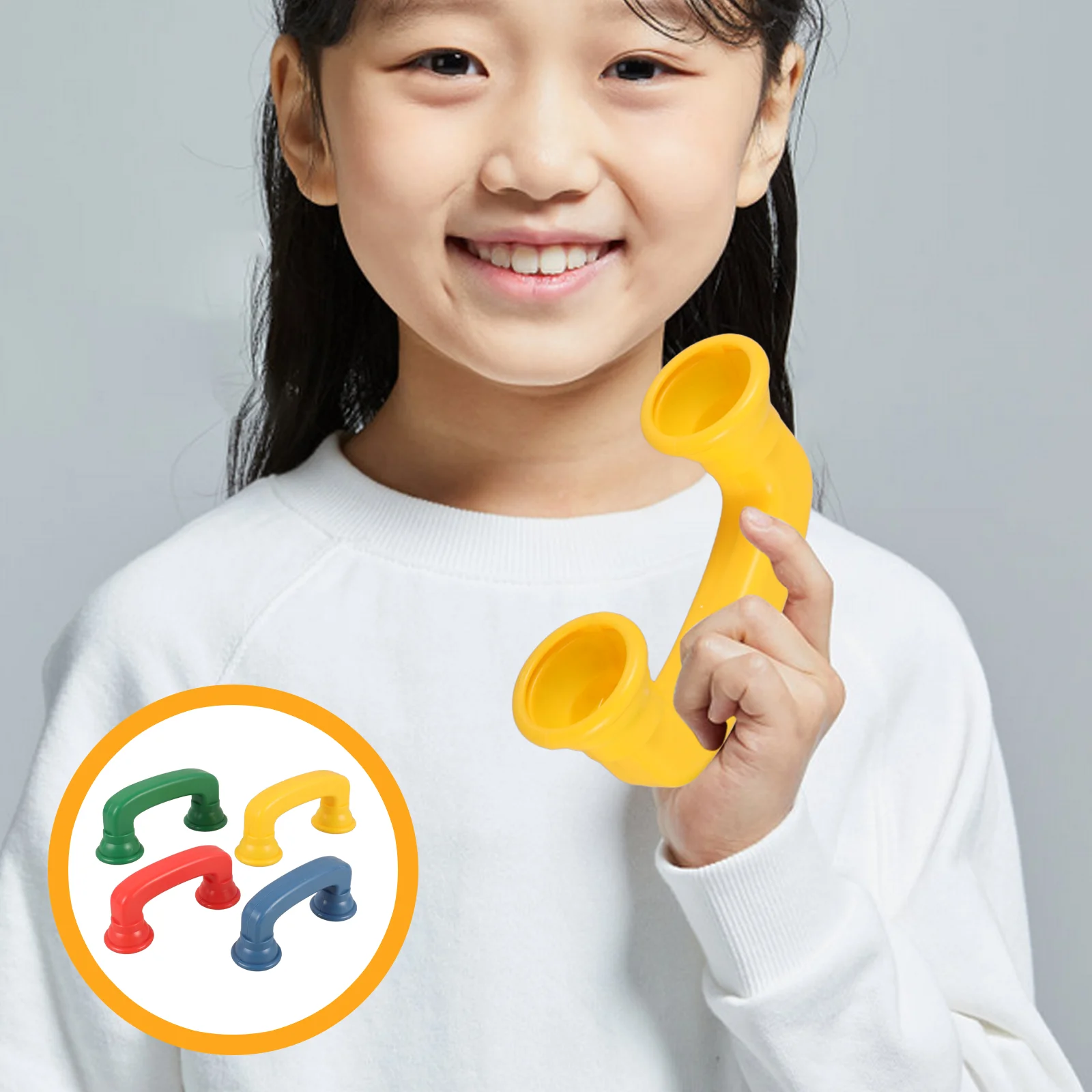 Early Educational Toy Earpiece Mini Phone Whisper Phones for Reading Abs Toddler Toys