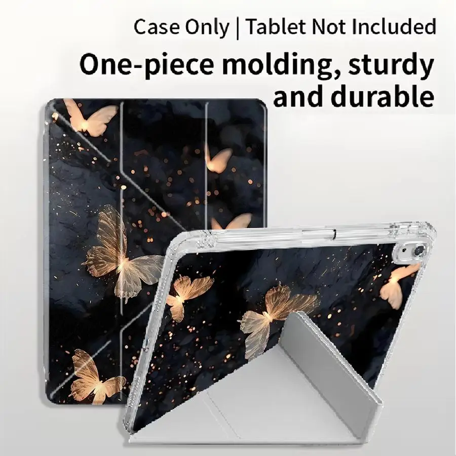 capa-suporte-borboleta-preta-para-ipad-air-4-5-m3-m2-m4-11-polegadas-mini-6-7-pro-2025-11ª-10ª-9ª-8ª-7ª-geracao-129-polegadas