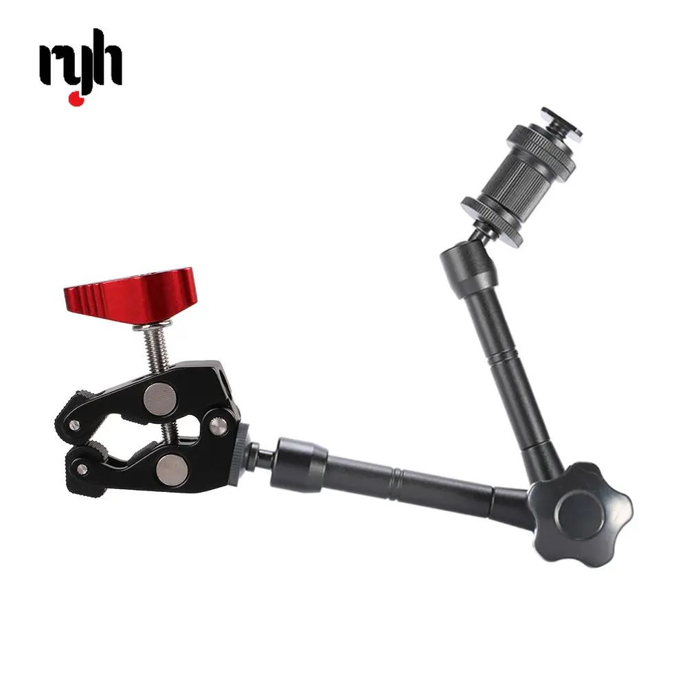 Brazo mágico ajustable multifunción, Super abrazadera, Clip de cangrejo para cámara DSLR, Monitor LCD/DV, luz de vídeo, accesorio de estudio fotográfico
