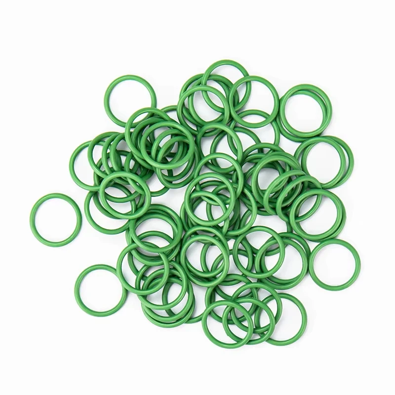 ( 14 x 1.78mm ) #12 R12 NBR Rubber O-ring Seal Kit 100pcs for Automotive Air Condition A/C Car Pipe Green O Rings Sealing