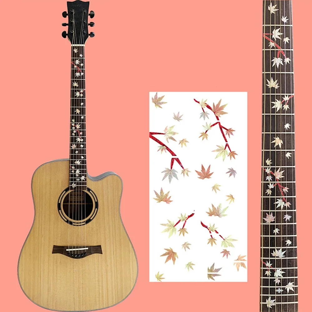 Pegatina de diapasón de Guitarra de PVC, accesorios de Guitarra, calcomanía con incrustaciones de bajo DIY, decoraciones de instrumentos, piezas de Guitarra eléctrica