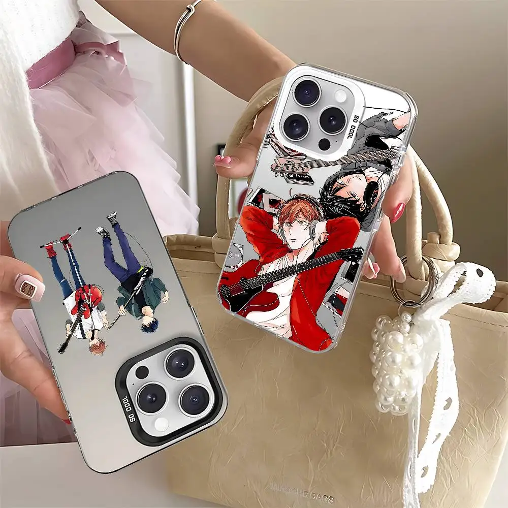 

GIVEN Anime Phone Case For IPhone 17/16/15/14/13/12/11 Pro Max Plus Shockproof Colorful Black Silver Cover