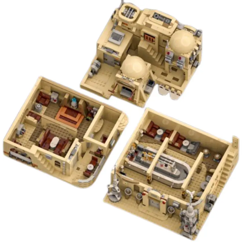 MOC Średniowieczna Trawiarnia Puzzle Model Zabawka dla Dzieci Małe Klocki do Składania Kolekcja Zabawek