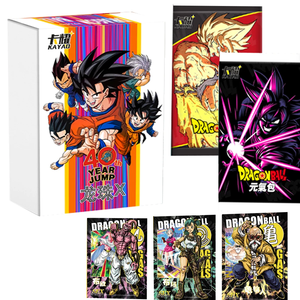 

Genuine Dragon Ball Card 40th Anniversary Series Collection Anime characters Sun WuKong Vegeta Flash Card Children Holiday Gifts