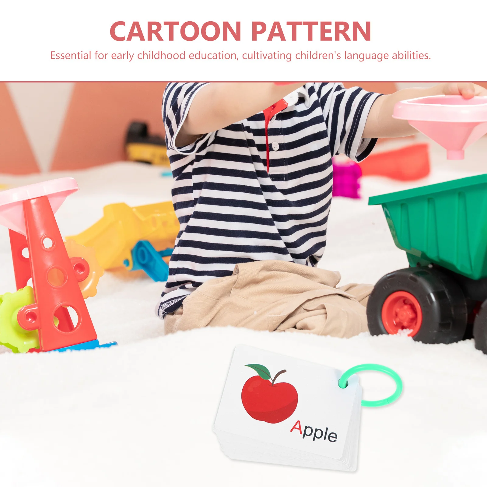 Flash per l'apprendimento delle lettere inglesi Alfabeto colorato educativo per 3-6 anni Carte per l'educazione precoce dei bambini Schede flash inglesi