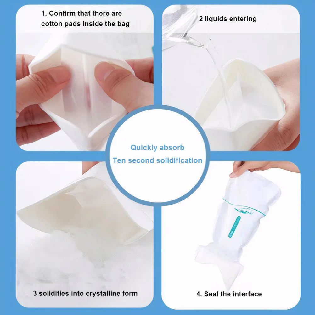 4-20Pcs Outdoor Travel Car Urine Bags Urinal for Male Women's 750ml Disposable Urinal Bag Mini Portable WC Vehicle Supplies