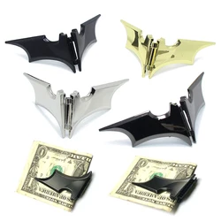 Batwing Money Clip Simple Black Stainless Steel Bat Slim Id Cash Money Clip Holder Magnetic Holder Trendy Wallet For Men's Women