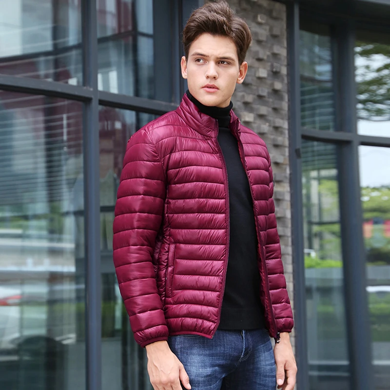 Winter Jacket Men All-Season Ultra Lightweight Down Cotton Coat Wind-Resistant Breathable Big Size Hoodies Jackets Men Clothing