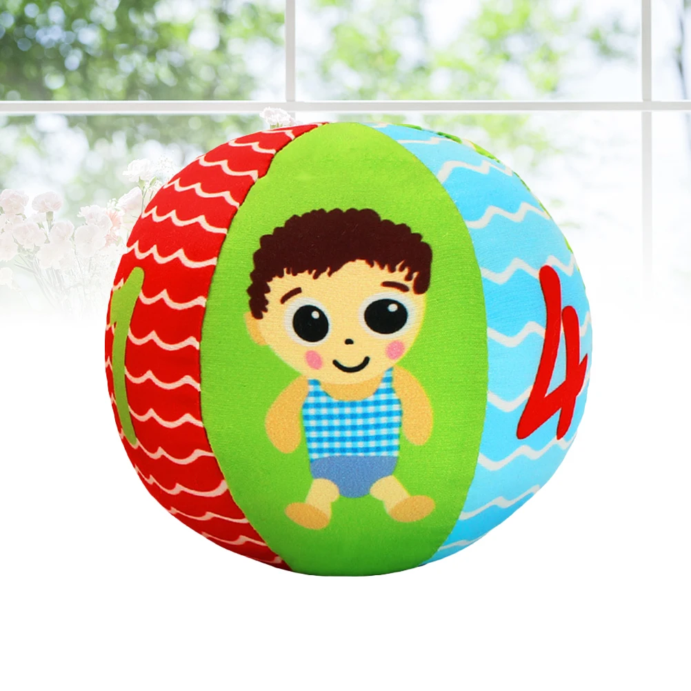 부드러운 손잡이 공 밝은 장난감 벨 감각 개발 교육용 잡기 공 소형 쉬운 잡기 안전 비