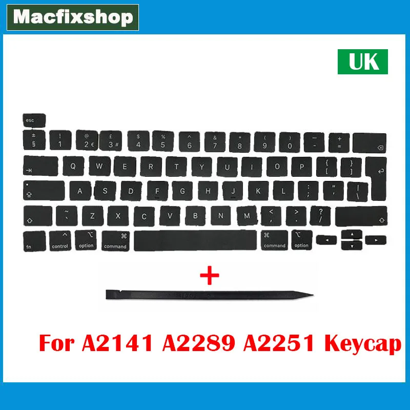 Whole Fully UK A2141 A2251 A2289 Keycaps Set 2019 2020 For Macbook Pro Retina 13