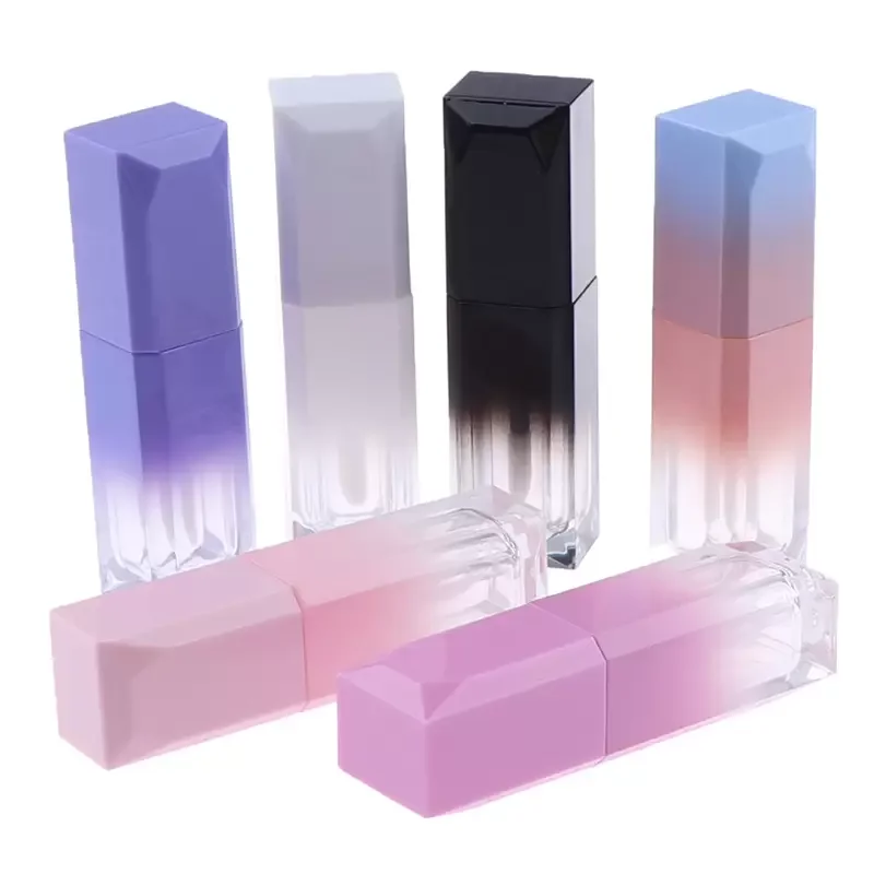 5ml Gradient Color Packaging Bottles Lipgloss Plastic Empty Clear Tube Container Colorful DIY Cosmetic Containers Botellas De