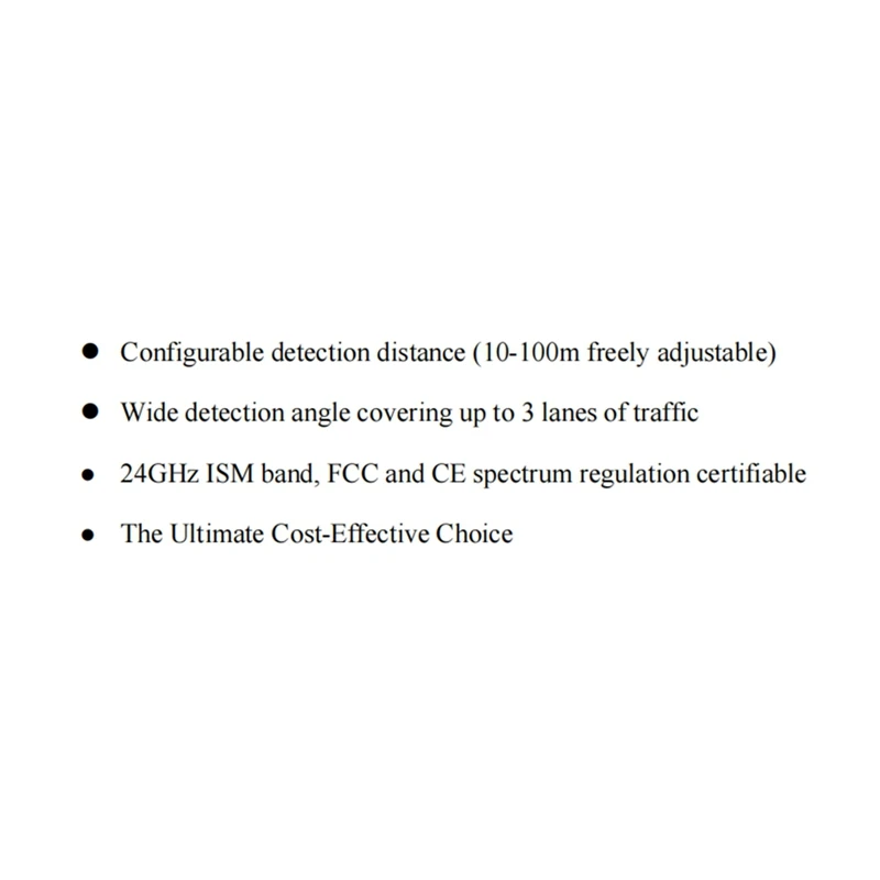 New 24G Vehicle Ranging Velocity Measurement Millimeter Wave Radar LD2451 Vehicle Condition Monitoring Sensor Module