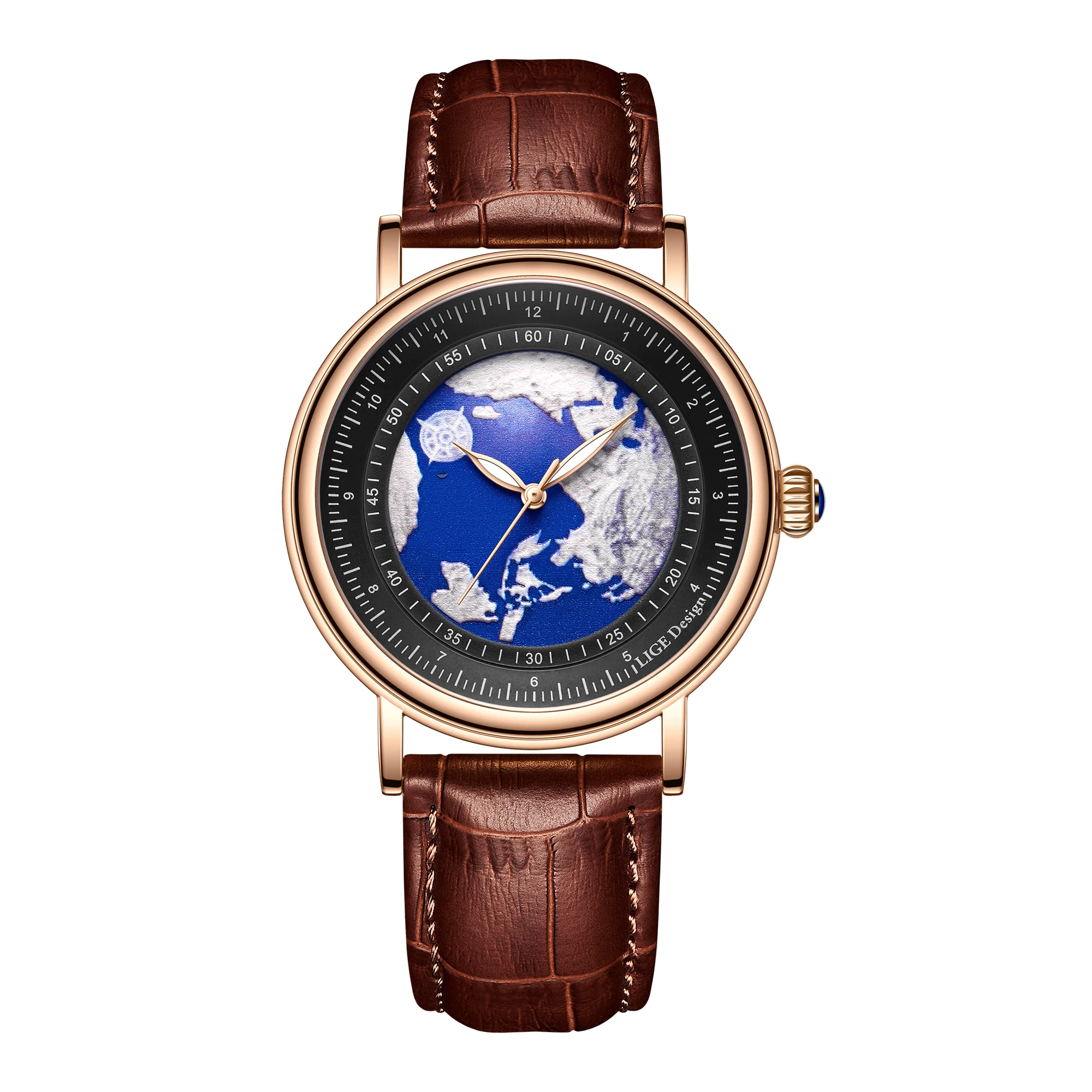 LIGE Luxury Waterproof Quartz Wristwatch for Men