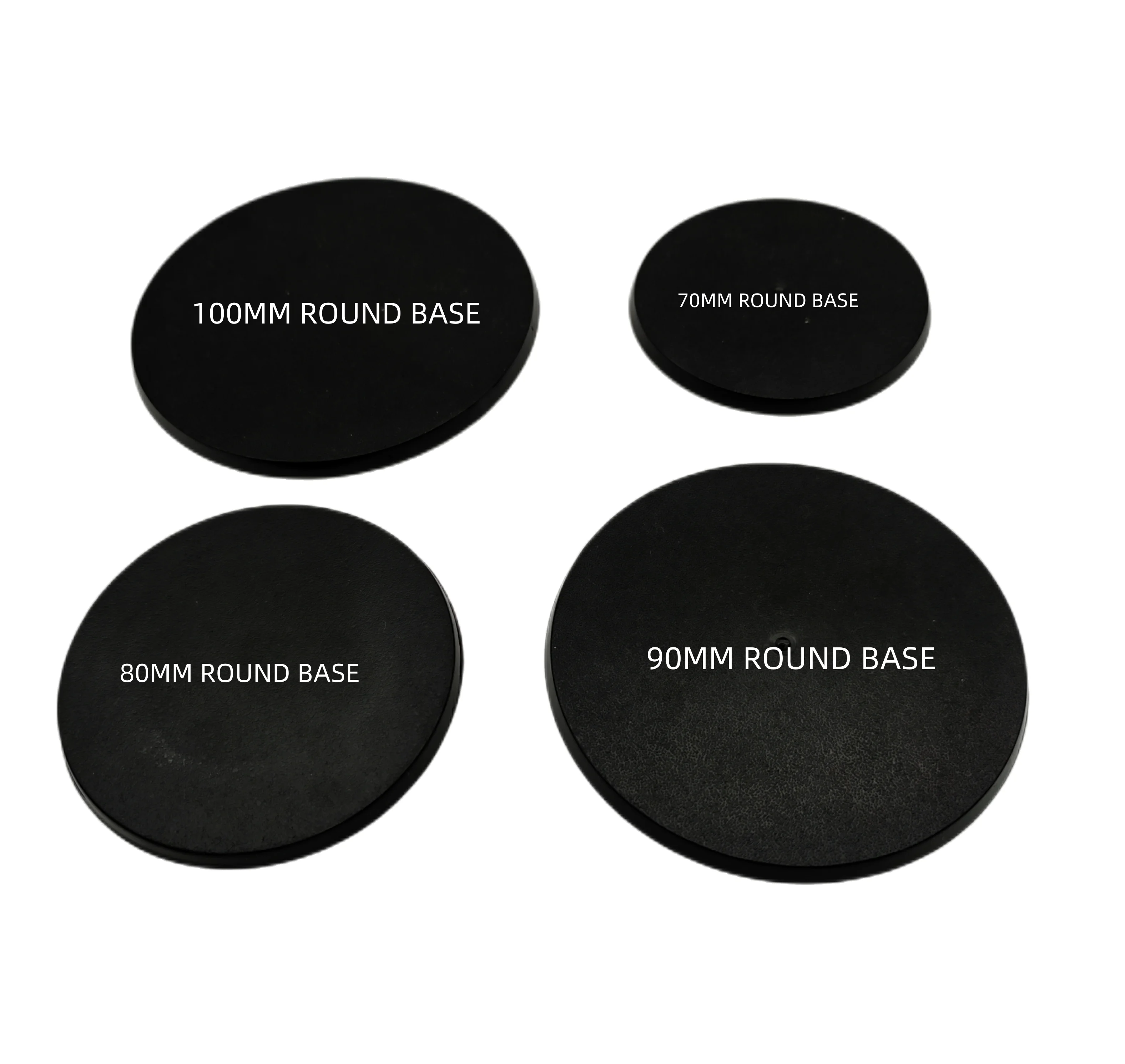 1 unidad de Base redonda de 70MM, 80MM, 90MM y 100MM para juegos de mesa en miniatura (mezcla).